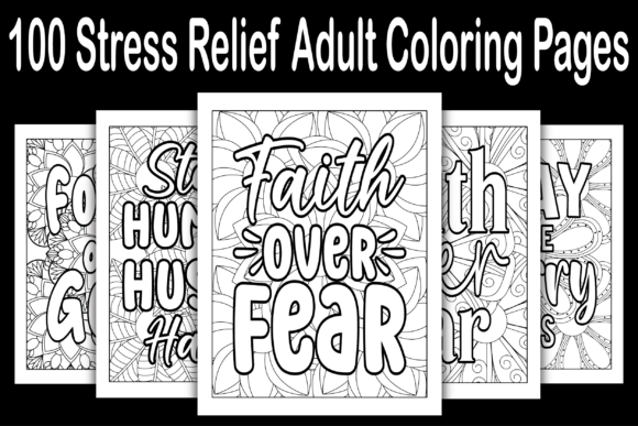 100 Stress Relief Adult Coloring Pages Graphics Review