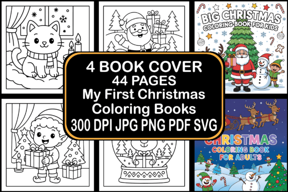 44 My First Christmas Coloring Books: A Review for Graphics and Coloring Pages
