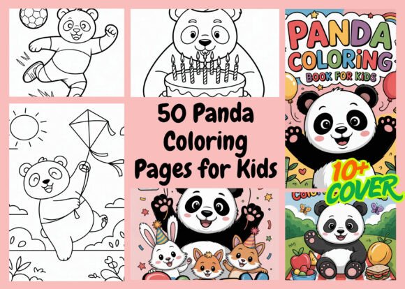 50 Panda Coloring Pages for Kids-KDP: A Designer's Review of Graphics and Coloring Pages