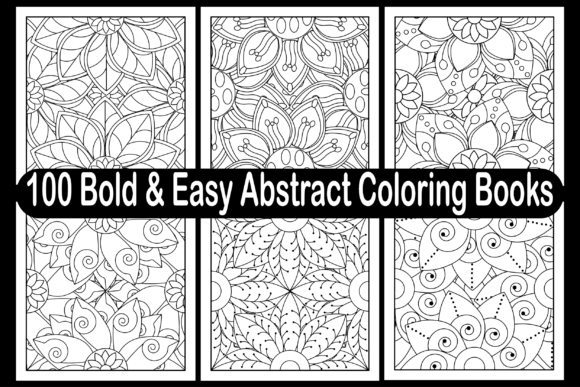 Bold Easy Abstract Coloring Books Graphics and Coloring Pages Review