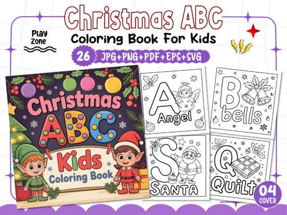 Christmas ABC Coloring Pages for Kids: Graphics & Branding Review