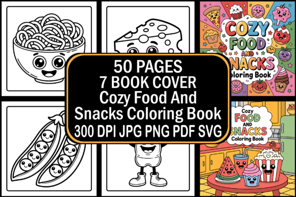Cozy Food and Snacks Coloring Book: Graphics & Coloring Pages Review