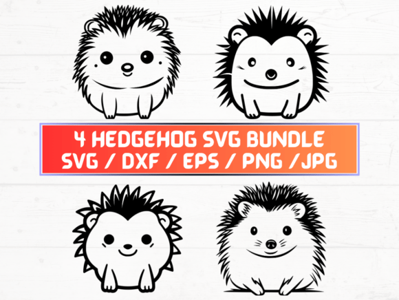 Hedgehog SVG, DXF, EPS, JPG, PNG for Laser Cutting and Wall Decor