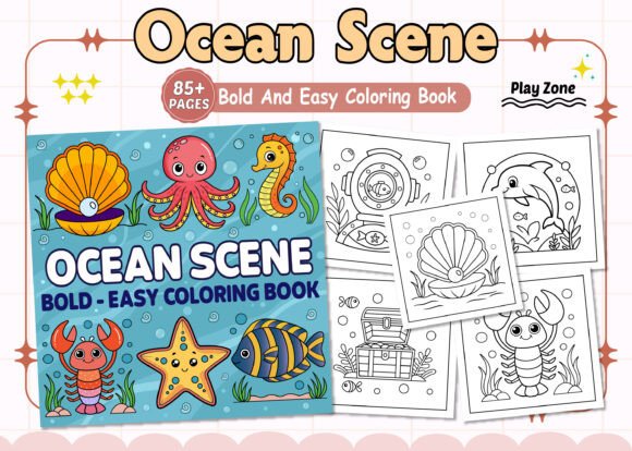 Ocean Scene Coloring Pages Bold and Easy: A Designer's Review