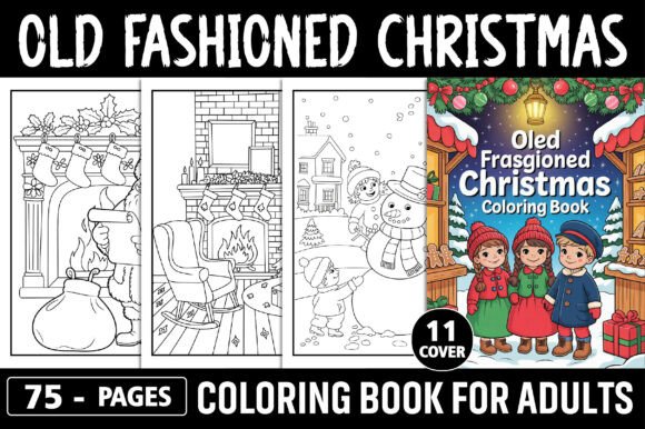 Old Fashioned Christmas Coloring Pages for Graphics and Coloring Pages