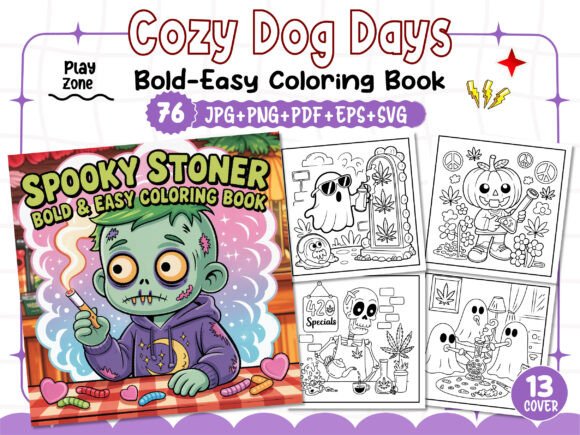 Spooky Stoner Coloring Pages for Adults: Graphics & Coloring Pages Review